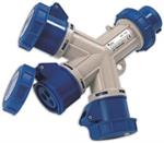 MOLTIPLICATORE 3 PRESE IP67 ROSI  16A 3P+T 380/415V  1455